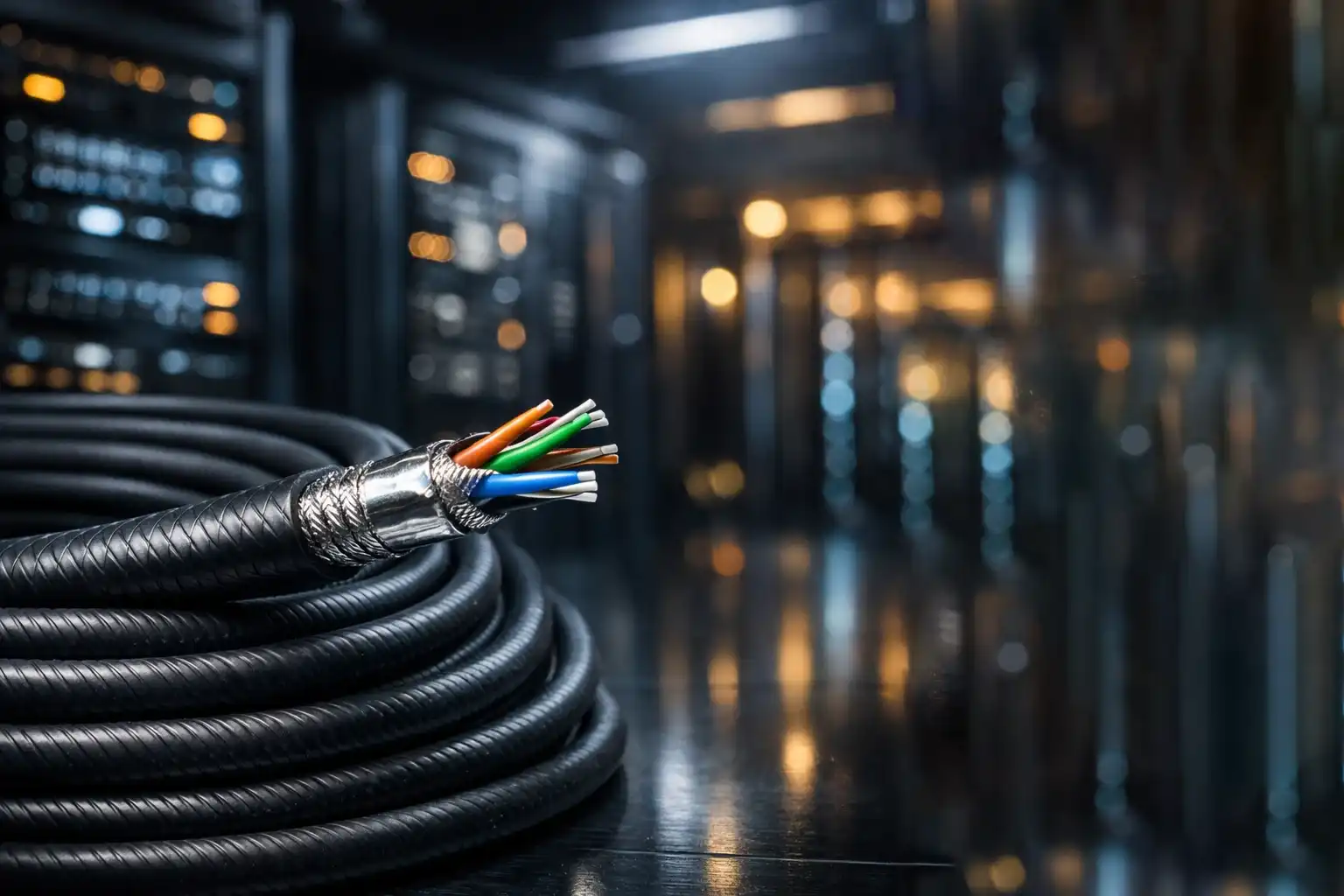 کابل شبکه (SF/UTP) کابل شبکه